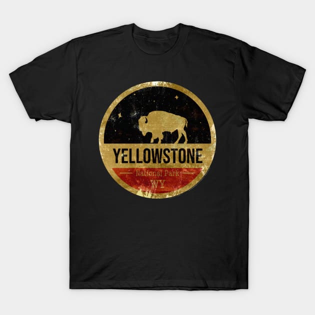 Yellowstone National Park Fresh Retro T-Shirt by JayaUmar329